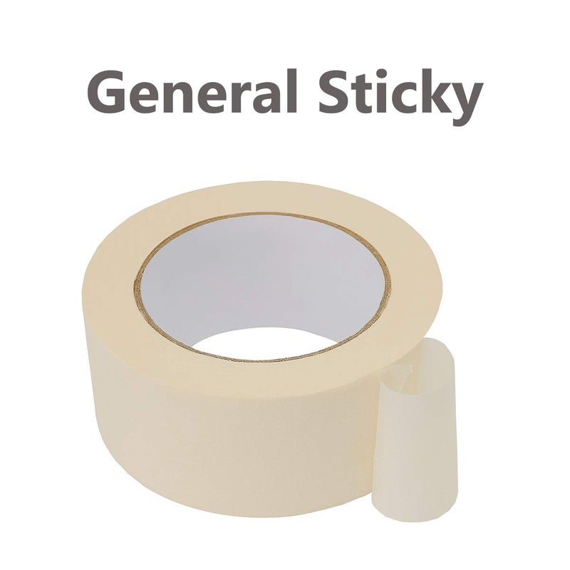 Lichamp Wide Masking Tape 2 inches, 6-Pack White Masking Tape Bulk Multi Pack, General Purpose & High Performance, 1.95 inches x 55 Yards x 6 Rolls (330 Total Yards) - Image 2